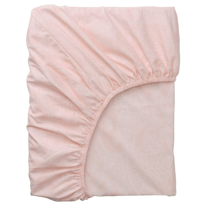 Digital Shoppy IKEA Fitted Sheet, Light Pink/White, 140x200 cm 70501602,Fitted Sheet Online India , Cotton fitted sheet, fitted sheets for bedding ,Fitted sheet , Elastic Fitted Sheet .
