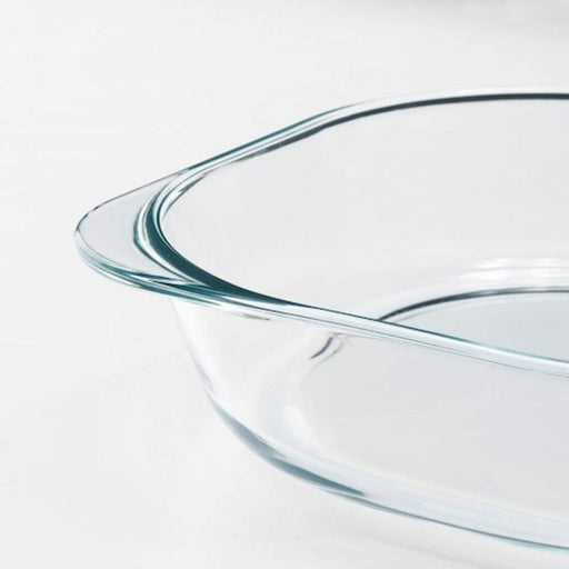 Digital Shoppy IKEA Oven Dish, Clear Glass, 24.5x24.5 cm (9 ¾x9 ¾") - digitalshoppy.in