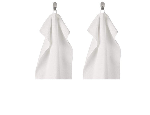 A white hand towel with a soft, smooth texture 80313224