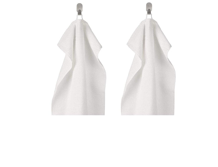A white hand towel with a soft, smooth texture 80313224