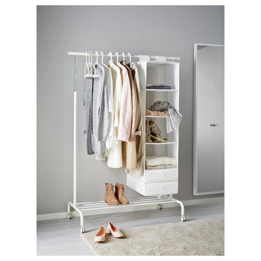 IKEA clothes rack with a sleek and modern design, perfect for a contemporary home.