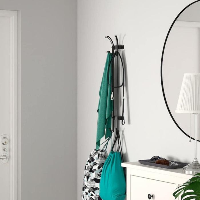 IKEA Vertical Clothes Hanger, Black price online wall storage organisation storage for cloth digital shoppy-40503966