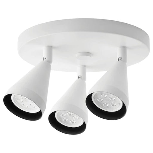 "IKEA ceiling spotlight casting bright light in a modern and stylish design."