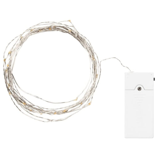 Digital Shoppy IKEA LED Lighting Chain with 40 Lights, Indoor/Battery-Operated Silver-Color. 30421042