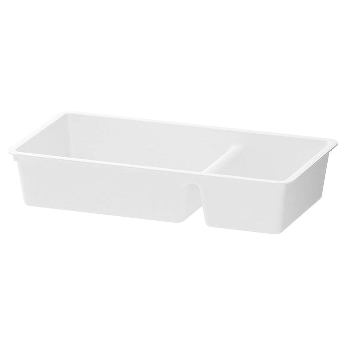 IKEA Polypropylene Plastic Drawer Insert in use, with various items neatly arranged in the divided compartments.