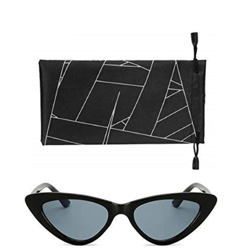 Digital Shoppy Cat Eye Sunglasses Women Triangle Small Size Frame Eye wear Sun Glasses With Storage Pouch