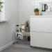 Digital Shoppy IKEA Shelving Unit, galvanised, 60x25x40 cm, Affordable Ikea shelving unit with galvanised finish and three shelves - 60x25x40 cm  40483077