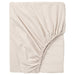 A beige fitted sheet with elastic edges, made of soft and durable material, perfect for a comfortable night's sleep  60356568
