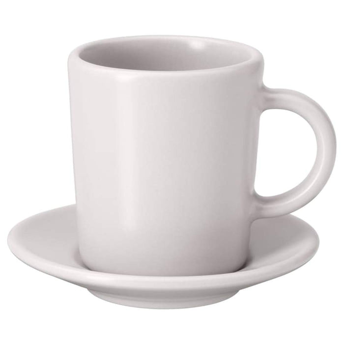 A stoneware cup and saucer from IKEA, perfect for coffee or tea 20429642