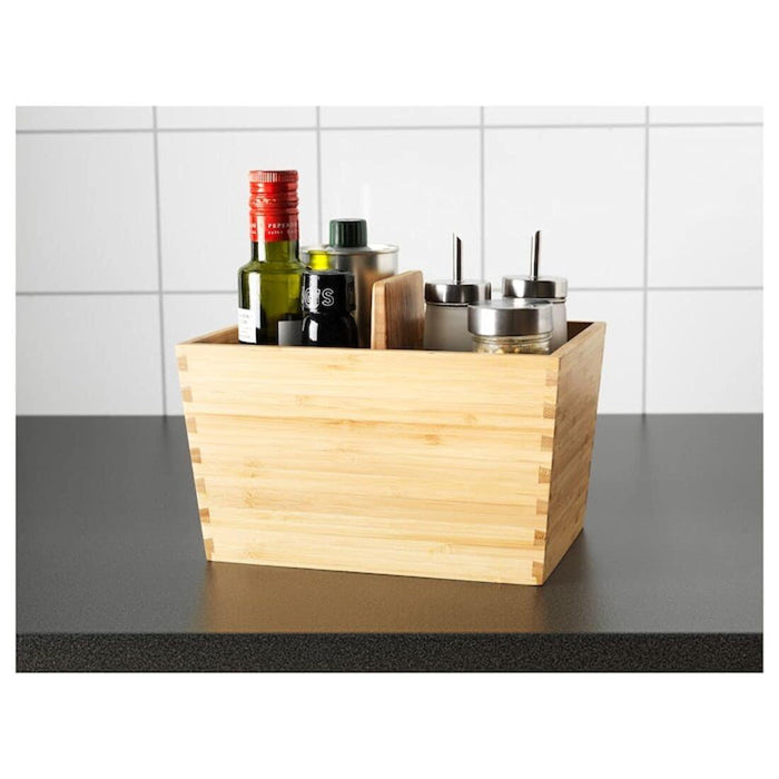 Digital Shoppy IKEA Box with Handle, Bamboo, 24x17 cm (9 ½x6 ¾") 90271129 versatile style durable biodegradable carrying