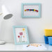Protect your art from dust and damage with this glass-covered light blue IKEA frame. 90464712