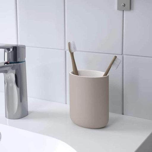 Keep your toothbrushes organized with IKEA's stoneware toothbrush holder 10493011