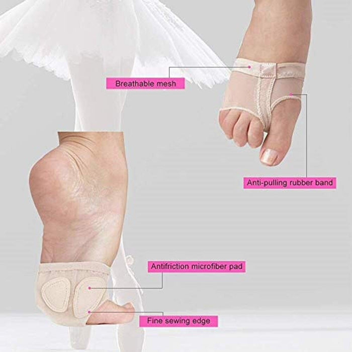 Digital Shoppy Half Shoes Split Soft Sole Feet Protection Toe Pad Foot Care Tool (XL)