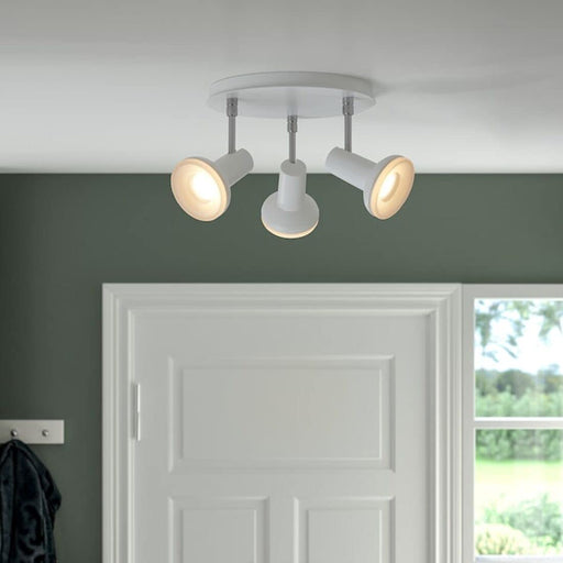 Upgrade Your Lighting with IKEA's White/Chrome Ceiling Spotlight with 3 Spots