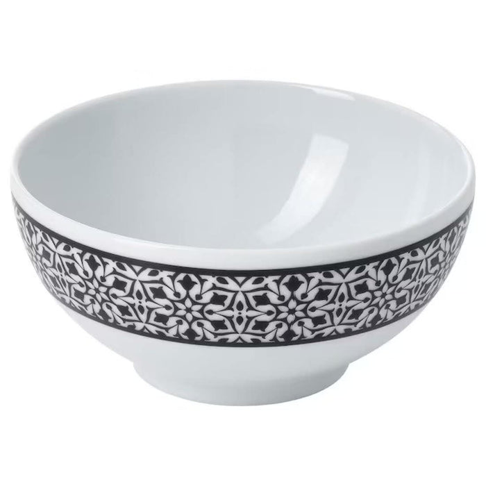 Digital Shoppy IKEA Bowl, White/Black,13 cm , ceramic-bowls-stoneware-bowl-rounded-sides-with-lids-digital-shoppy-00512067