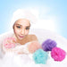 Woman using a soft body puff in the shower  20285139