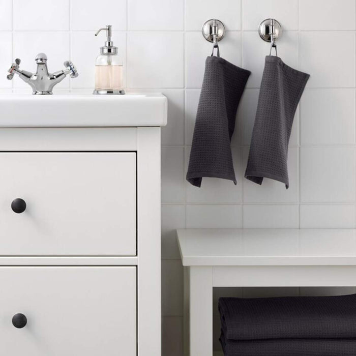 SALVIKEN Hand towel, anthracite, 16x28 - IKEA