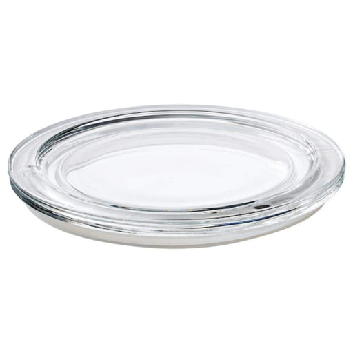 A stylish round glass jar lid that helps keep food fresh and prevents spills or leaks 10393498