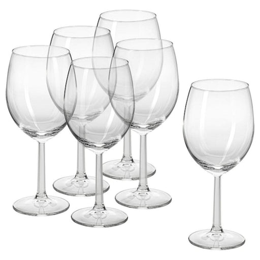 IKEA wine glass, featuring a long stem and a tall, narrow bowl that is perfect for holding white wine or other light-bodied wines.