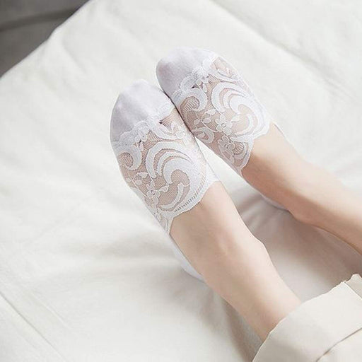 Digital Shoppy Transparent Short Lace Socks Women Summer