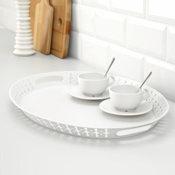  IKEA Tray, White, 52x39 cm (20x15") price online kitchenware tableware home digital shoppy 60175676