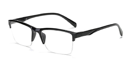 Digital Shoppy Anti glare Power Reading Anti reflection Glasses for Unisex Presbyopia Eyewear Ultra Light Black with Single Focal Near Vision (+400) - digitalshoppy.in