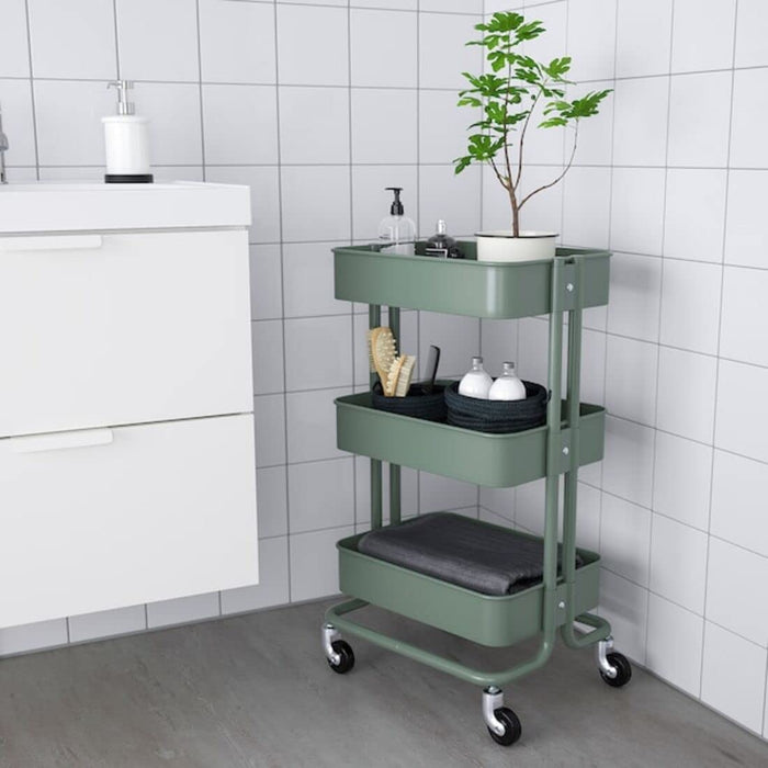 Compact IKEA trolley with slim profile, perfect for tight spaces  90443140