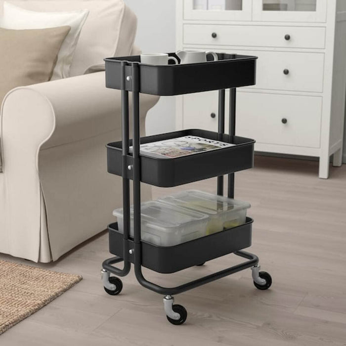 Space-saving IKEA trolley with slim design for apartment living 70333977