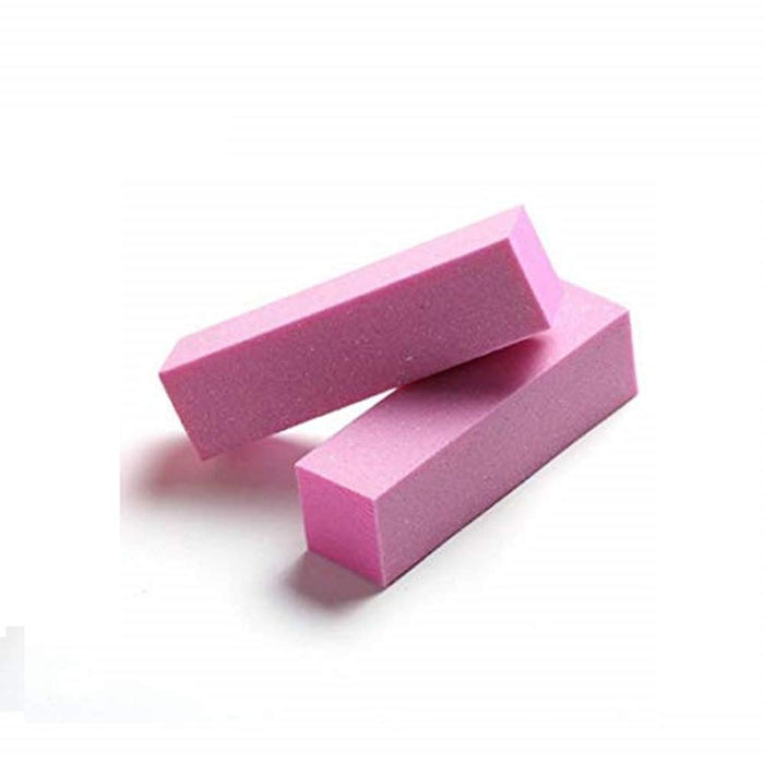 Digital Shoppy  Pink Nail Art Care Buffer Sanding Block Shiner Files Acrylic Tool 2 PCS