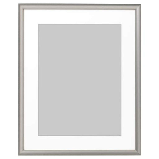 Silver-colour frame in size 40x50 cm, perfect for displaying your cherished photos or artwork in style 30297434