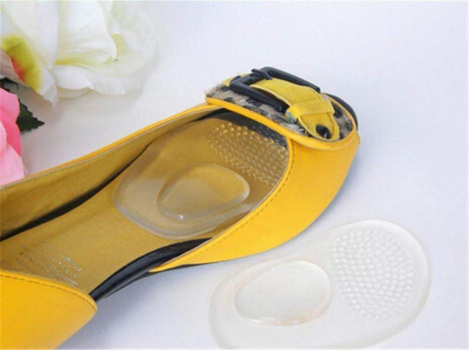 Digital Shoppy 1 Pair Women Gel Forefoot Silicone Shoe Pad Insoles Half Yard Cushion Foot Feet Massager Metatarsal Support Thicken Insoles