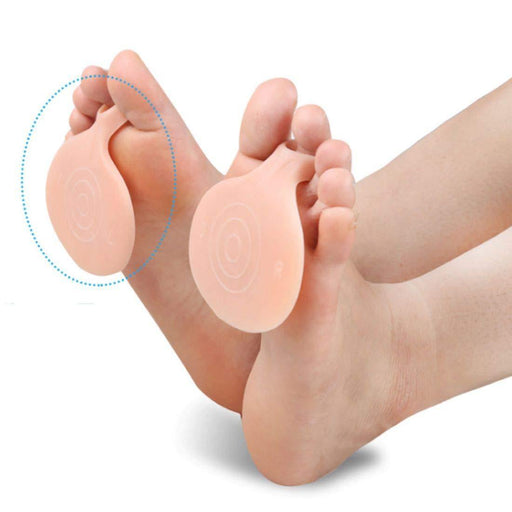 Forefoot cushion providing comfortable walking and cushioned support for foot pain relief.