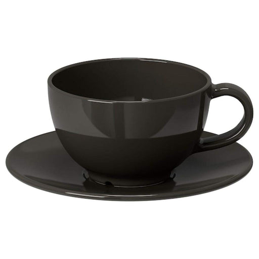 A stoneware cup and saucer from IKEA, perfect for coffee or tea 10289289