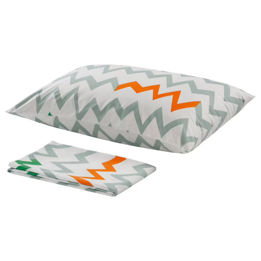 Multicolor cotton flat sheet and pillowcase from IKEA 70454785