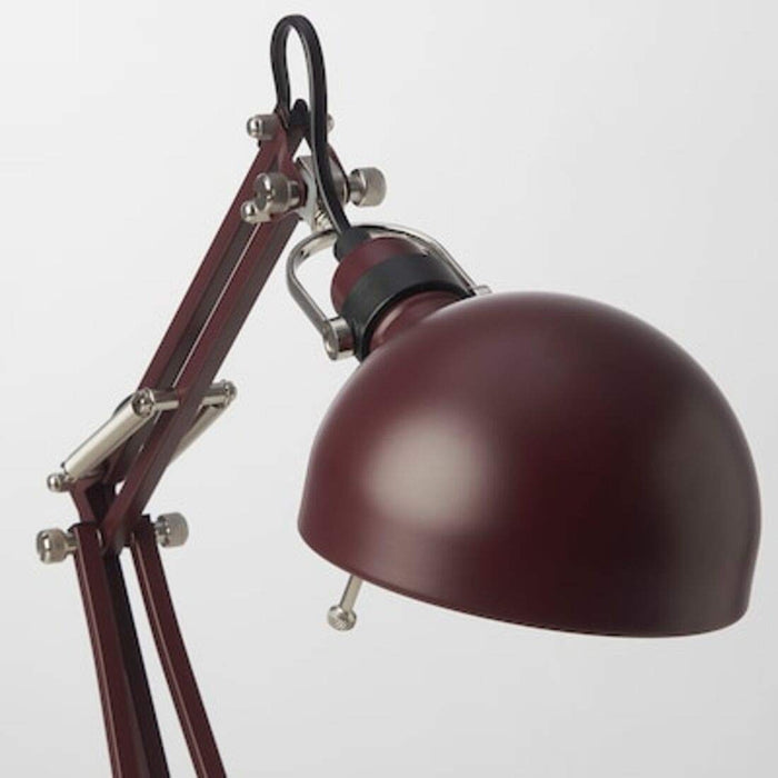 A functional and stylish dark red work lamp from IKEA, perfect for your home office or workspace 40457295