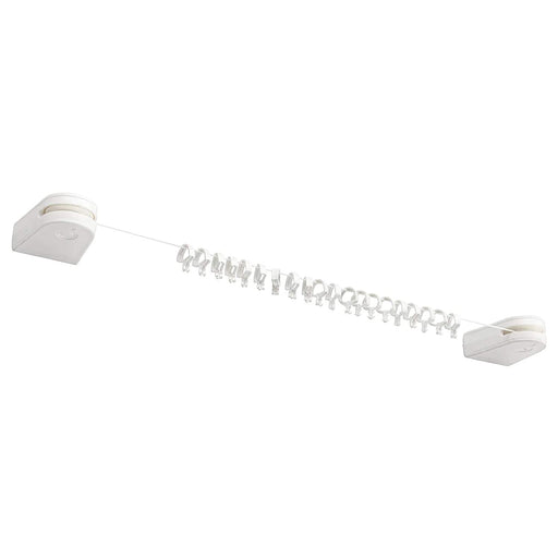  IKEA Curtain Wire in White, showcasing its thin and flexible wire construction.