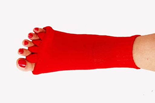 Digital Shoppy Five Toes Separators Foot Sock Hallux Valgus Corrector Bunion Adjuster Foot Care Alignment Straightener Socks - 1 Pair X0014TFU09 pain sleep stretch online price