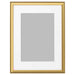 A stunning gold IKEA frame, perfect for displaying your favorite artwork or photograph 00370402