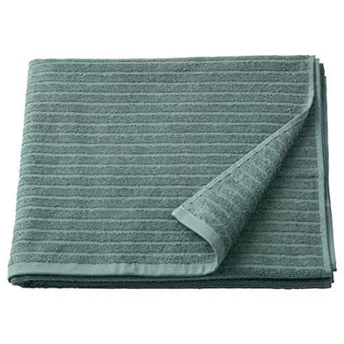 VÅGSJÖN Bath towel, dark gray, 28x55 - IKEA