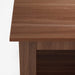 A close-up of the grain and texture of the medium brown wood used for the IKEA coffee table.. 20500407