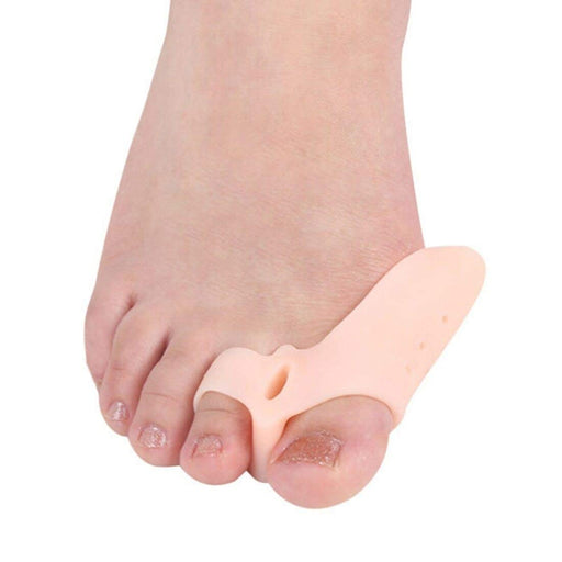 Digital Shoppy 2Pcs Silicone Gel Foot Fingers Two Hole Toe Separator