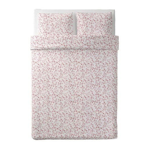 Digital Shoppy IKEA Duvet Cover ,Pillow Cover, White/Pink, 240x220/50x80 cm with Duvet, Light Warm White, 240x220 cm