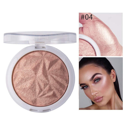 Digital Shoppy HANDAIYAN Highlighter Makeup Shimmer Powder Palette Base Illuminator Face Contour Glow Cosmetics (04)
