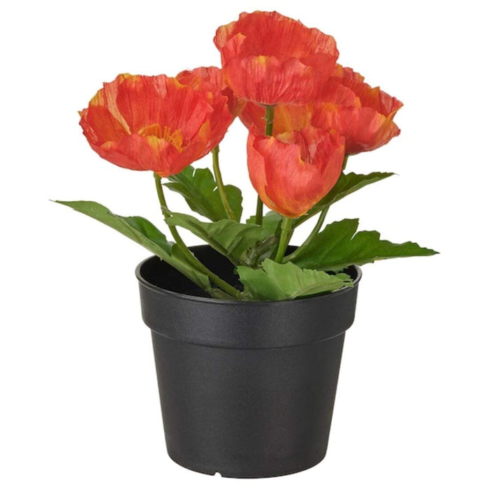  Digital Shoppy IKEA Artificial Potted Plant, Poppy Red, 9 cm, in/Outdoor Use 30476157