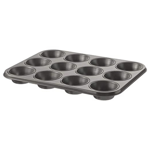 The IKEA Muffin Tin on a white background, displaying its sturdy and long-lasting design for repeated baking use 50456691 