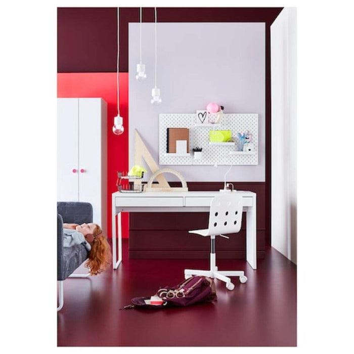 shelf with a natural finish, designed to fit on an IKEA pegboard for extra storage and organization. 60320800