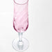 IKEA champagne glass with a clear glass stem and a rounded bowl that is slightly wider at the top