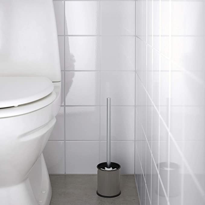 A sleek and stylish IKEA plastic toilet brush for effective cleaning 10324315, 00349514