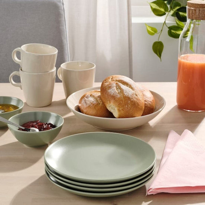  IKEA Side plate, matt green, 20 cm (8 ") price online kitchen dinner tableware digital shoppy 20478208