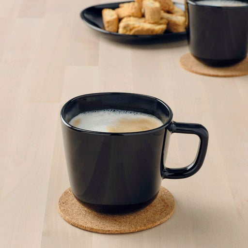 Digital Shoppy IKEA Mug, Black, 37 cl (13 oz) - Pack of 4 -buy Drinking vessel mugs, Handle mugs, Cylindrical mugs, Ceramic mugs, Decorative mugs, Functional mugs, Tea mugs, and Coffee mugs-